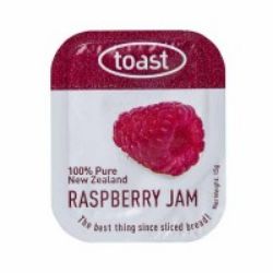 Picture of SINGLE TRAY TOAST RASPBERRY JAM 48 PIECES X 15G